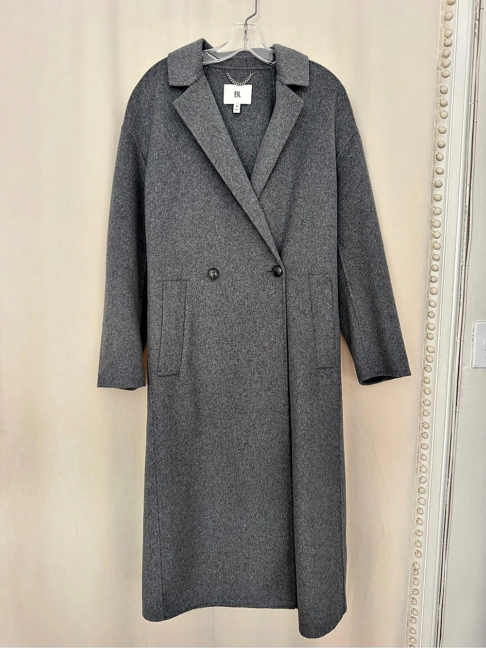 BR Banana Republic Women's Wool Blend 
 Coat in Gray Size Medium